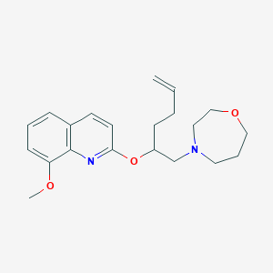 8-methoxy-2-{[(2S,5R)-5-(1,4-oxazepan-4-ylmethyl)tetrahydrofuran-2-yl]methyl}quinoline