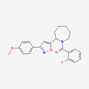 1-(2-fluorobenzoyl)-2-[3-(4-methoxyphenyl)-5-isoxazolyl]azepane