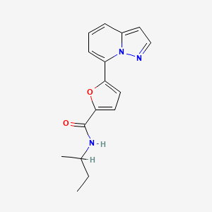 N-(sec-butyl)-5-pyrazolo[1,5-a]pyridin-7-yl-2-furamide