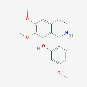 2-(6,7-dimethoxy-1,2,3,4-tetrahydroisoquinolin-1-yl)-5-methoxyphenol