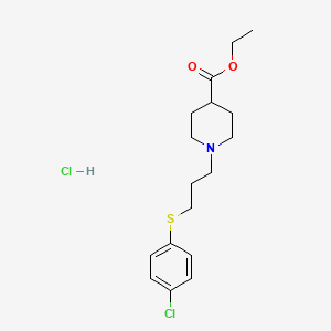 ethyl 1-{3-[(4-chlorophenyl)thio]propyl}-4-piperidinecarboxylate hydrochloride