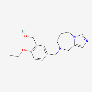 molecular formula C17H23N3O2 B5323300 [5-(6,7-dihydro-5H-imidazo[1,5-a][1,4]diazepin-8(9H)-ylmethyl)-2-ethoxyphenyl]methanol 