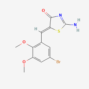 5-(5-bromo-2,3-dimethoxybenzylidene)-2-imino-1,3-thiazolidin-4-one