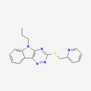 5-propyl-3-[(2-pyridinylmethyl)thio]-5H-[1,2,4]triazino[5,6-b]indole