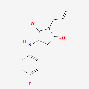 molecular formula C13H13FN2O2 B5323380 1-allyl-3-[(4-fluorophenyl)amino]-2,5-pyrrolidinedione 