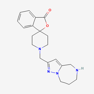 1'-(5,6,7,8-tetrahydro-4H-pyrazolo[1,5-a][1,4]diazepin-2-ylmethyl)-3H-spiro[2-benzofuran-1,4'-piperidin]-3-one dihydrochloride