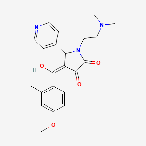 1-[2-(dimethylamino)ethyl]-3-hydroxy-4-(4-methoxy-2-methylbenzoyl)-5-(4-pyridinyl)-1,5-dihydro-2H-pyrrol-2-one