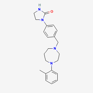 1-(4-{[4-(2-methylphenyl)-1,4-diazepan-1-yl]methyl}phenyl)-2-imidazolidinone