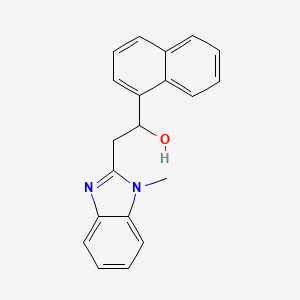 Benzimidazole-2-ethanol, 1-methyl-alpha-(1-naphthyl)-