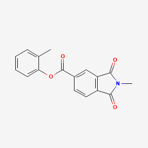 molecular formula C17H13NO4 B5323482 2-methylphenyl 2-methyl-1,3-dioxo-5-isoindolinecarboxylate 