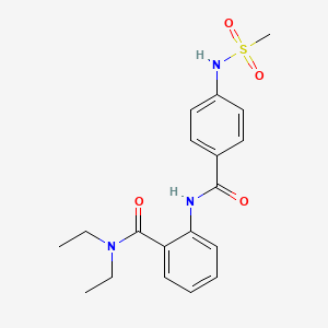 N,N-diethyl-2-({4-[(methylsulfonyl)amino]benzoyl}amino)benzamide