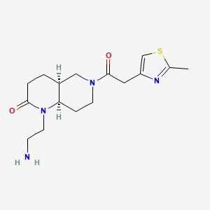 rel-(4aS,8aR)-1-(2-aminoethyl)-6-[(2-methyl-1,3-thiazol-4-yl)acetyl]octahydro-1,6-naphthyridin-2(1H)-one hydrochloride