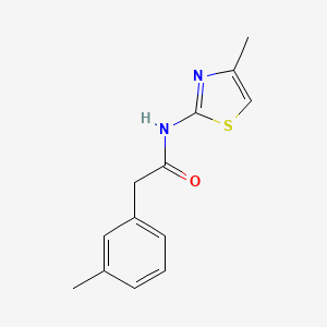 2-(3-methylphenyl)-N-(4-methyl-1,3-thiazol-2-yl)acetamide