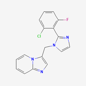 3-{[2-(2-chloro-6-fluorophenyl)-1H-imidazol-1-yl]methyl}imidazo[1,2-a]pyridine