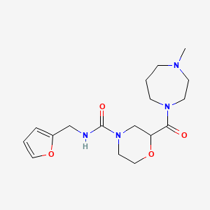 N-(2-furylmethyl)-2-[(4-methyl-1,4-diazepan-1-yl)carbonyl]-4-morpholinecarboxamide