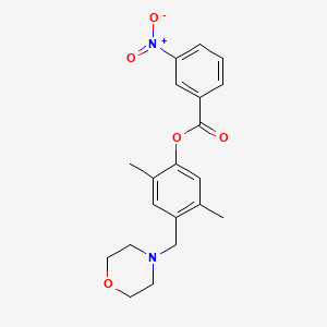 2,5-dimethyl-4-(4-morpholinylmethyl)phenyl 3-nitrobenzoate