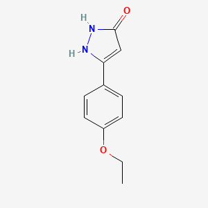 molecular formula C11H12N2O2 B5323619 3-(4-ethoxyphenyl)-1H-pyrazol-5-ol 