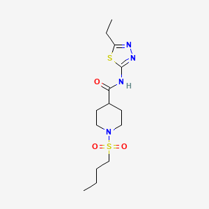 1-(butylsulfonyl)-N-(5-ethyl-1,3,4-thiadiazol-2-yl)-4-piperidinecarboxamide