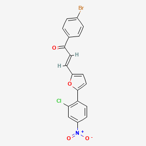 1-(4-bromophenyl)-3-[5-(2-chloro-4-nitrophenyl)-2-furyl]-2-propen-1-one