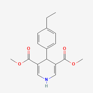 molecular formula C17H19NO4 B5323656 dimethyl 4-(4-ethylphenyl)-1,4-dihydro-3,5-pyridinedicarboxylate 