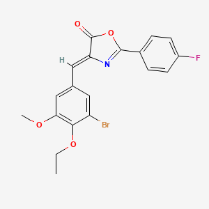 4-(3-bromo-4-ethoxy-5-methoxybenzylidene)-2-(4-fluorophenyl)-1,3-oxazol-5(4H)-one