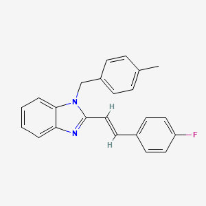 2-[2-(4-fluorophenyl)vinyl]-1-(4-methylbenzyl)-1H-benzimidazole