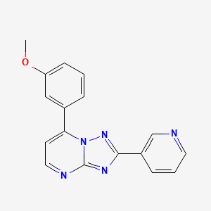 molecular formula C17H13N5O B5323753 7-(3-methoxyphenyl)-2-(3-pyridinyl)[1,2,4]triazolo[1,5-a]pyrimidine 