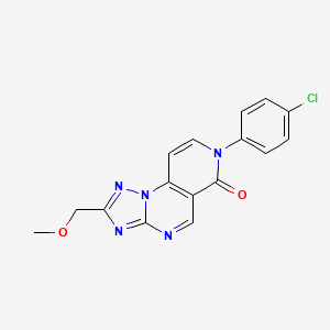 7-(4-chlorophenyl)-2-(methoxymethyl)pyrido[3,4-e][1,2,4]triazolo[1,5-a]pyrimidin-6(7H)-one