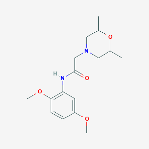 N-(2,5-dimethoxyphenyl)-2-(2,6-dimethyl-4-morpholinyl)acetamide