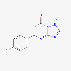 molecular formula C11H7FN4O B5323788 5-(4-fluorophenyl)[1,2,4]triazolo[1,5-a]pyrimidin-7(4H)-one 