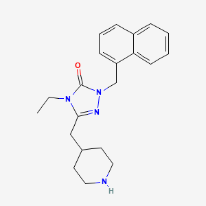 4-ethyl-2-(1-naphthylmethyl)-5-(4-piperidinylmethyl)-2,4-dihydro-3H-1,2,4-triazol-3-one dihydrochloride