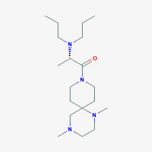 N-[(1S)-2-(1,4-dimethyl-1,4,9-triazaspiro[5.5]undec-9-yl)-1-methyl-2-oxoethyl]-N-propylpropan-1-amine