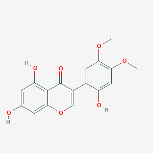 molecular formula C17H14O7 B053238 2'-羟基-5'-甲氧基比赤宁 A CAS No. 122127-74-6