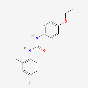 molecular formula C16H17FN2O2 B5323803 1-(4-Ethoxyphenyl)-3-(4-fluoro-2-methylphenyl)urea 