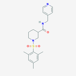 1-(mesitylsulfonyl)-N-(4-pyridinylmethyl)-3-piperidinecarboxamide