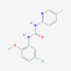 molecular formula C14H14ClN3O2 B5323845 1-(5-Chloro-2-methoxyphenyl)-3-(5-methylpyridin-2-yl)urea 