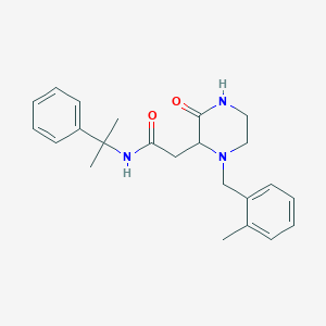 2-[1-(2-methylbenzyl)-3-oxo-2-piperazinyl]-N-(1-methyl-1-phenylethyl)acetamide