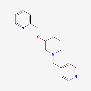 molecular formula C17H21N3O B5323917 2-({[1-(4-pyridinylmethyl)-3-piperidinyl]oxy}methyl)pyridine 