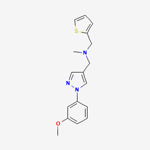 1-[1-(3-methoxyphenyl)-1H-pyrazol-4-yl]-N-methyl-N-(2-thienylmethyl)methanamine