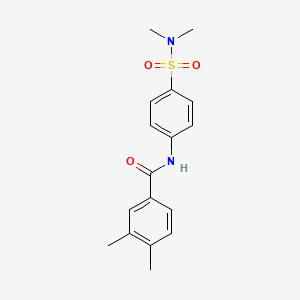 N-{4-[(dimethylamino)sulfonyl]phenyl}-3,4-dimethylbenzamide