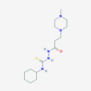 N-cyclohexyl-2-[3-(4-methyl-1-piperazinyl)propanoyl]hydrazinecarbothioamide