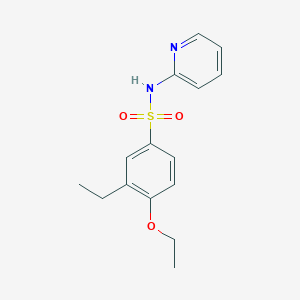 molecular formula C15H18N2O3S B5324052 4-ethoxy-3-ethyl-N-2-pyridinylbenzenesulfonamide 