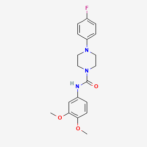 N-(3,4-dimethoxyphenyl)-4-(4-fluorophenyl)-1-piperazinecarboxamide