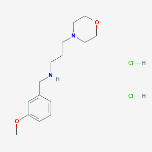 molecular formula C15H26Cl2N2O2 B5324074 N-(3-methoxybenzyl)-3-(4-morpholinyl)-1-propanamine dihydrochloride 