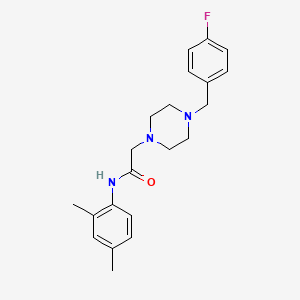 N-(2,4-dimethylphenyl)-2-[4-(4-fluorobenzyl)-1-piperazinyl]acetamide