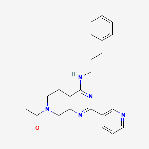 7-acetyl-N-(3-phenylpropyl)-2-pyridin-3-yl-5,6,7,8-tetrahydropyrido[3,4-d]pyrimidin-4-amine