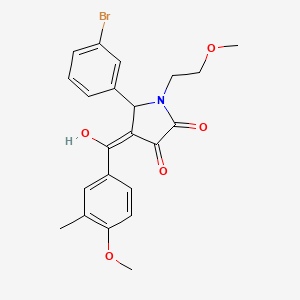 5-(3-bromophenyl)-3-hydroxy-1-(2-methoxyethyl)-4-(4-methoxy-3-methylbenzoyl)-1,5-dihydro-2H-pyrrol-2-one