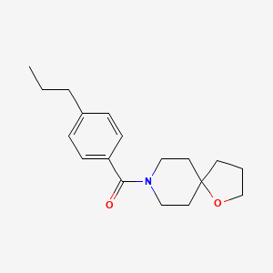 molecular formula C18H25NO2 B5324135 8-(4-propylbenzoyl)-1-oxa-8-azaspiro[4.5]decane 