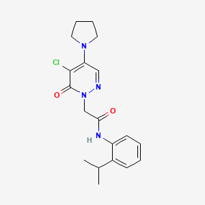 2-[5-chloro-6-oxo-4-(1-pyrrolidinyl)-1(6H)-pyridazinyl]-N-(2-isopropylphenyl)acetamide