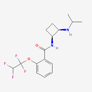 N-[(1S*,2R*)-2-(isopropylamino)cyclobutyl]-2-(1,1,2,2-tetrafluoroethoxy)benzamide